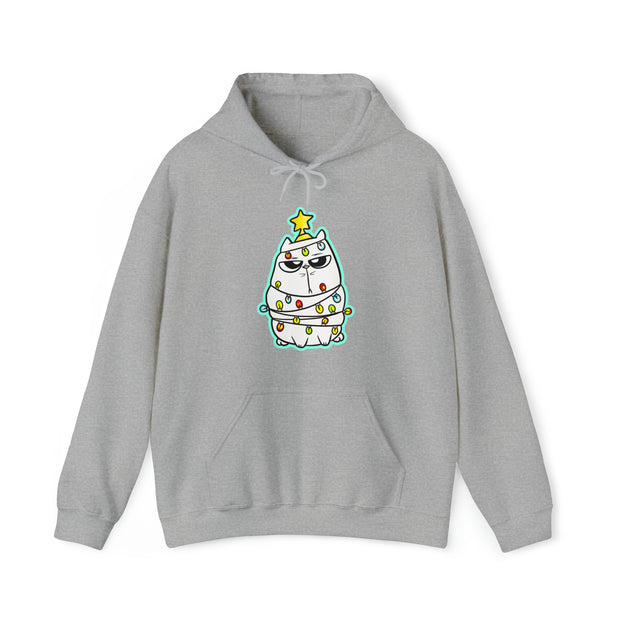 Christmas Cat Unisex Heavy Blend™ Hooded Sweatshirt