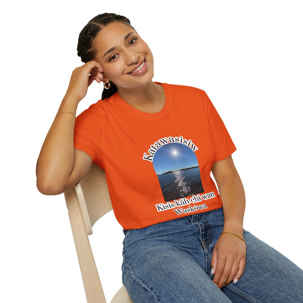 Cree Saskatchewan Skies Unisex Softstyle T-Shirt