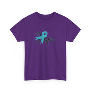 Ovarian Cancer Hope Unisex Heavy Cotton Tee