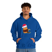 Christmas cat Unisex Heavy Blend™ Hooded Sweatshirt