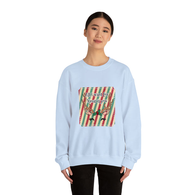 Reindeer Unisex Heavy Blend™ Crewneck Sweatshirt