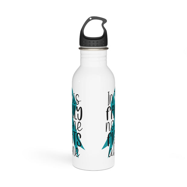 No One Fights Alone Stainless Steel Water Bottle