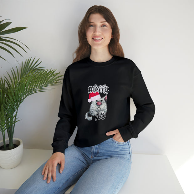 Christmas cat Unisex Heavy Blend™ Crewneck Sweatshirt