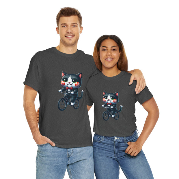 Horror Movie Cats Unisex Heavy Cotton Tee