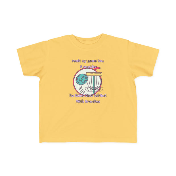 Disc Golf with Grandma Toddler's Fine Jersey Tee