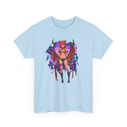 Anime Female Demon Unisex Heavy Cotton Tee