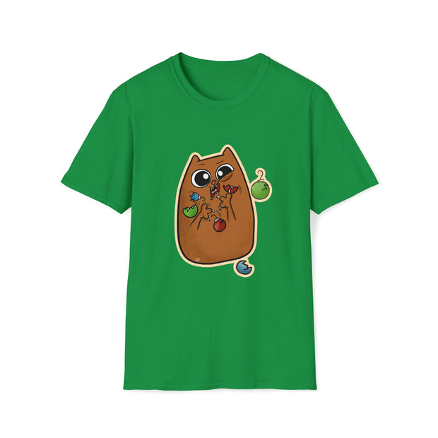 Christmas cat Unisex Softstyle T-Shirt