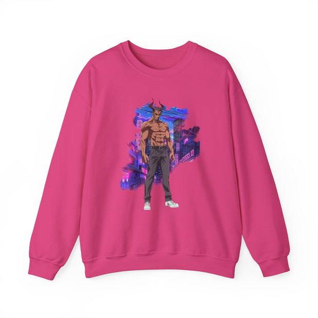 Anime Male Demon Unisex Heavy Blend™ Crewneck Sweatshirt