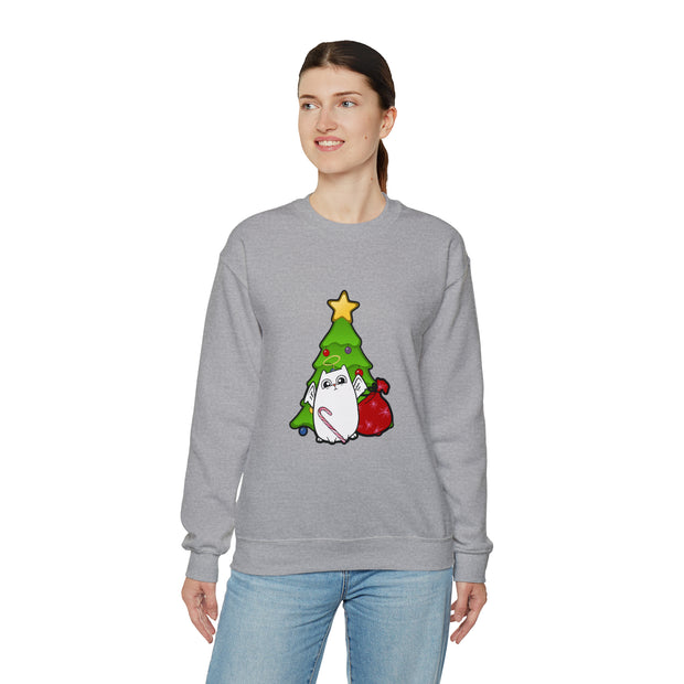 Christmas cat Unisex Heavy Blend™ Crewneck Sweatshirt