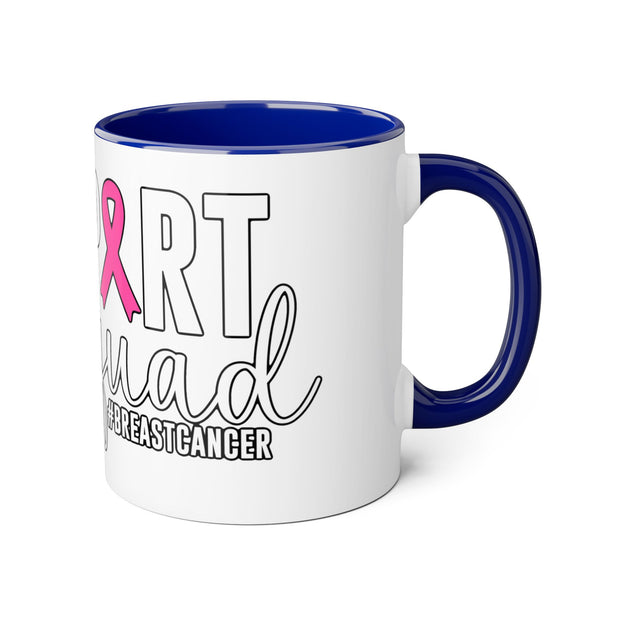 Breast Cancer Support Accent Mugs, 11oz