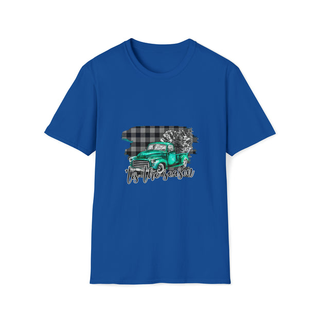 Christmas truck Unisex Softstyle T-Shirt