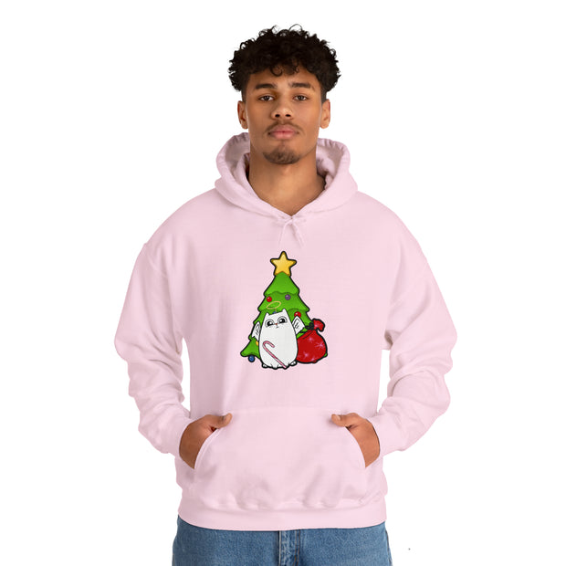 Christmas cat Unisex Heavy Blend™ Hooded Sweatshirt