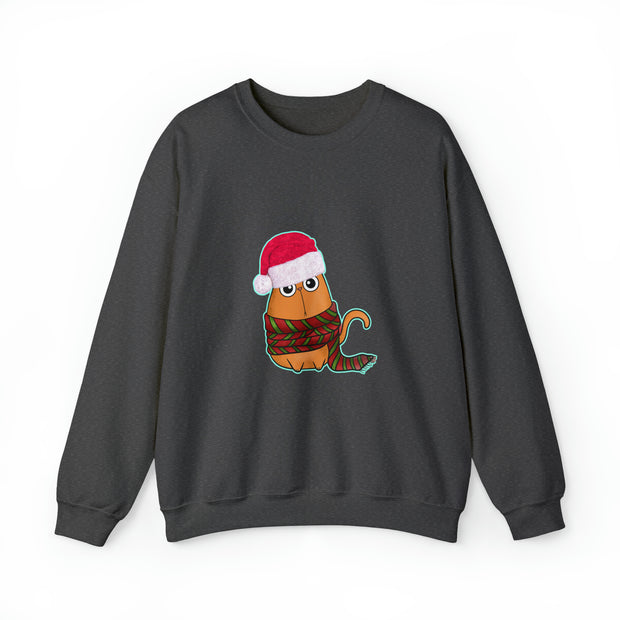 Christmas cat Unisex Heavy Blend™ Crewneck Sweatshirt