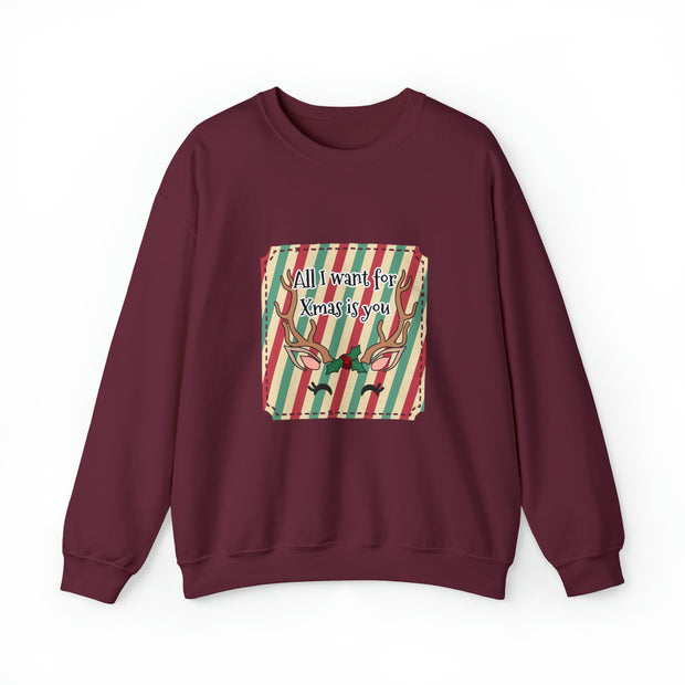 Reindeer Unisex Heavy Blend™ Crewneck Sweatshirt