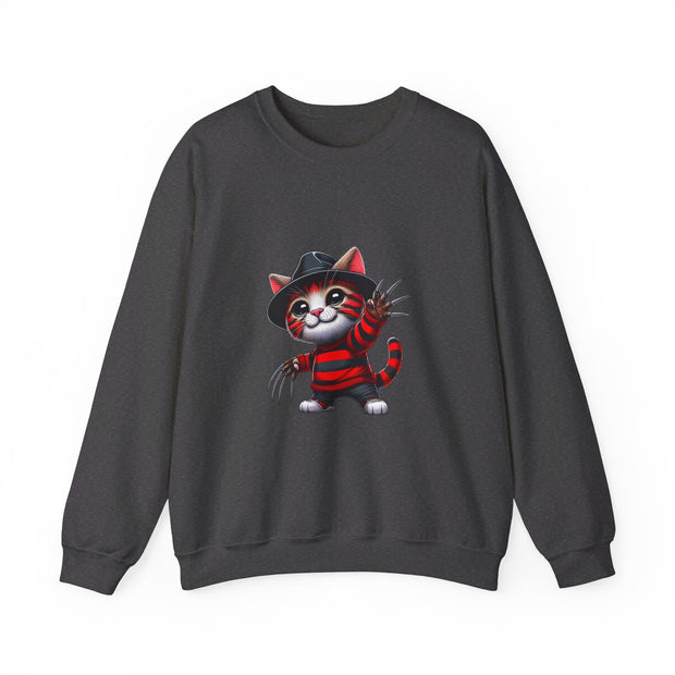 Horror Movie Cats Unisex Heavy Blend™ Crewneck Sweatshirt