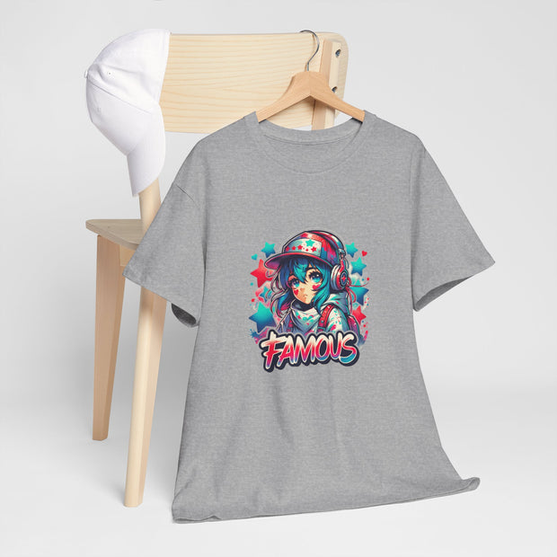 Graffiti Anime Girls Unisex Heavy Cotton Tee