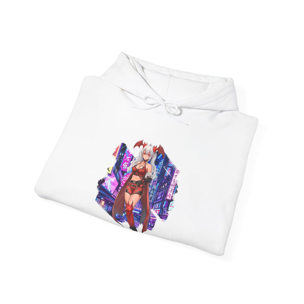 Anime Female Demon Unisex Heavy Blend™ Hooded Sweatshirt