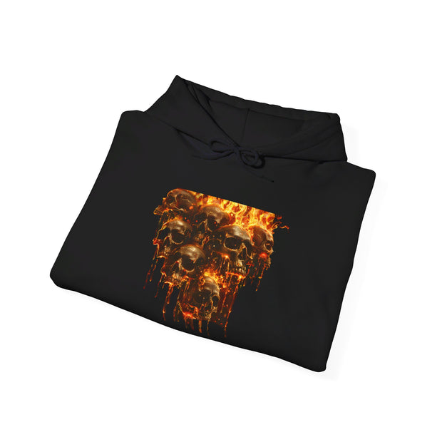 Fiery Skulls Unisex Heavy Blend™ Hooded Sweatshirt