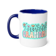 Grandma Flowers Accent Mugs, 11oz