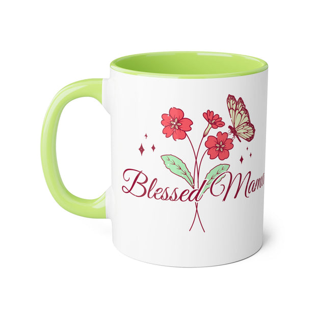 Blessed Mama Accent Mugs, 11oz