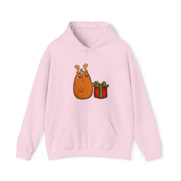 Christmas cat Unisex Heavy Blend™ Hooded Sweatshirt
