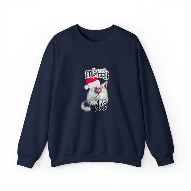 Christmas cat Unisex Heavy Blend™ Crewneck Sweatshirt