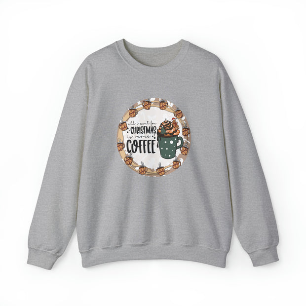 Christmas Coffee Unisex Heavy Blend™ Crewneck Sweatshirt
