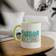 Grandma Flowers Accent Mugs, 11oz