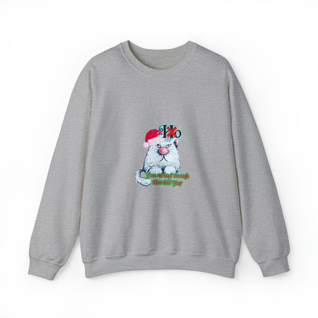 Christmas cat Unisex Heavy Blend™ Crewneck Sweatshirt