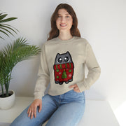 Christmas cat Unisex Heavy Blend™ Crewneck Sweatshirt