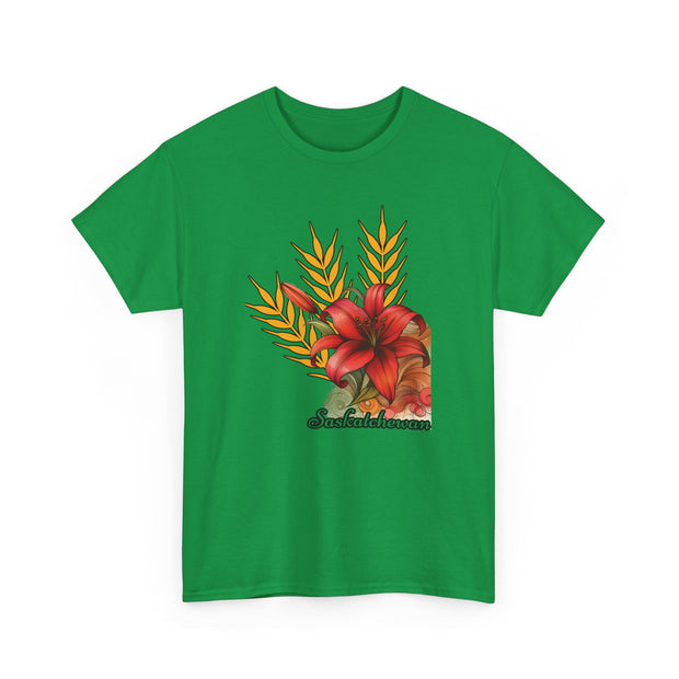Saskatchewan Lily Unisex Heavy Cotton Tee