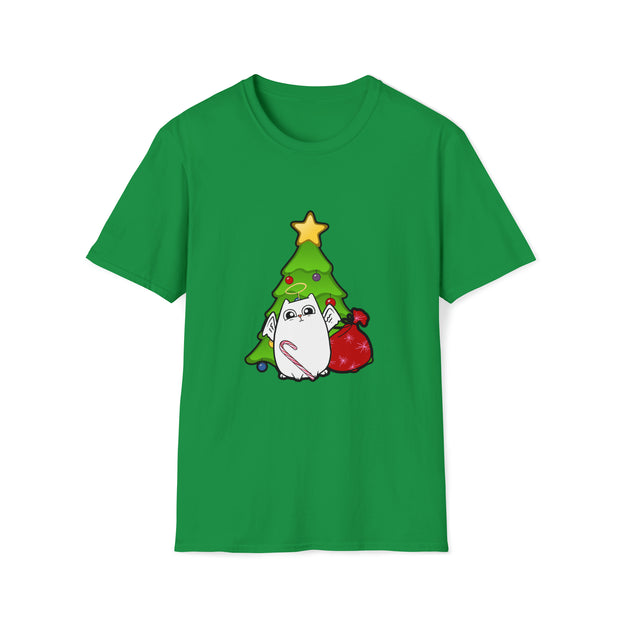 Christmas Cat Unisex Softstyle T-Shirt