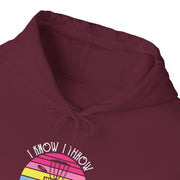 I Know I Throw Like A Girl Unisex Heavy Blend™ Hooded Sweatshirt