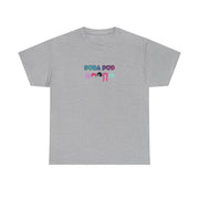 Colorful Soda Pop Unisex Heavy Cotton Tee | Fun Graphic Tee for All Occasions, Festival Apparel, Casual Wear, Gift Ideas, Summer Style