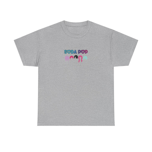 Colorful Soda Pop Unisex Heavy Cotton Tee | Fun Graphic Tee for All Occasions, Festival Apparel, Casual Wear, Gift Ideas, Summer Style