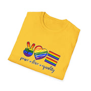 Peace Love and Equality Unisex Softstyle T-Shirt