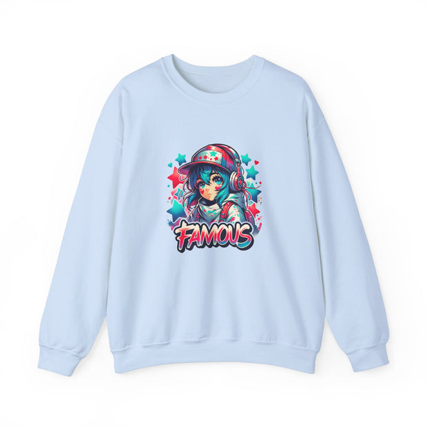 Graffiti Anime Girls Unisex Heavy Blend™ Crewneck Sweatshirt