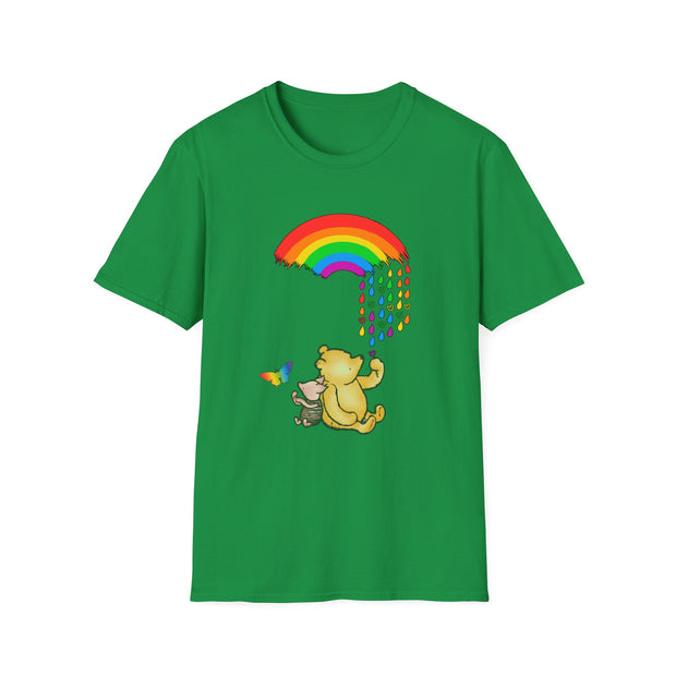 Winnie the Pooh Raining Pride Unisex Softstyle T-Shirt