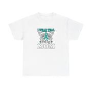 I Wear Teal Unisex Heavy Cotton Tee