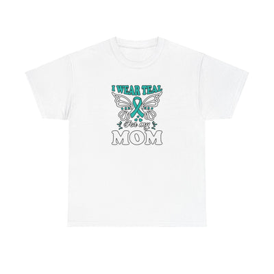 I Wear Teal Unisex Heavy Cotton Tee