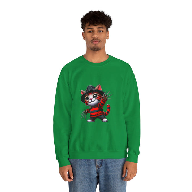 Horror Movie Cats Unisex Heavy Blend™ Crewneck Sweatshirt