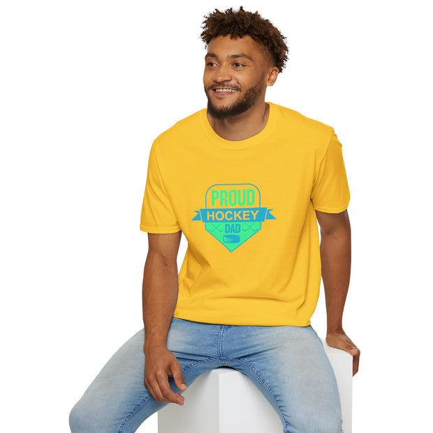 Proud Hockey Dad Unisex Softstyle T-Shirt