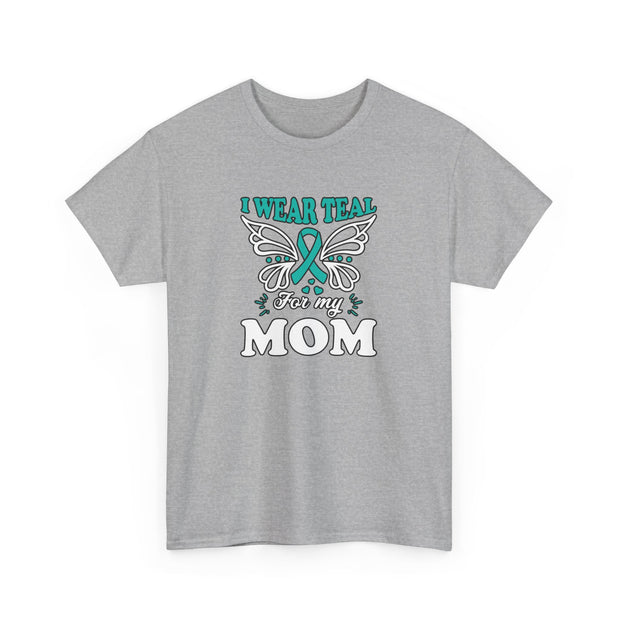I Wear Teal Unisex Heavy Cotton Tee