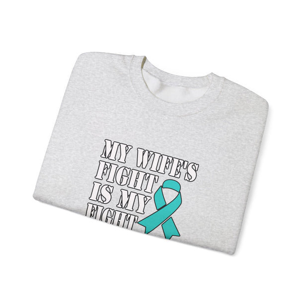 My Wife’s Fight Unisex Heavy Blend™ Crewneck Sweatshirt