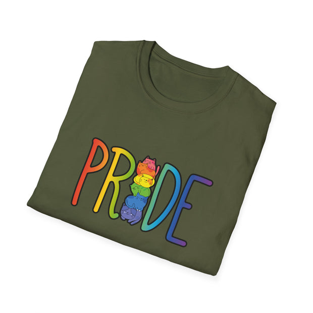 Cat Pride Tower Unisex Softstyle T-Shirt