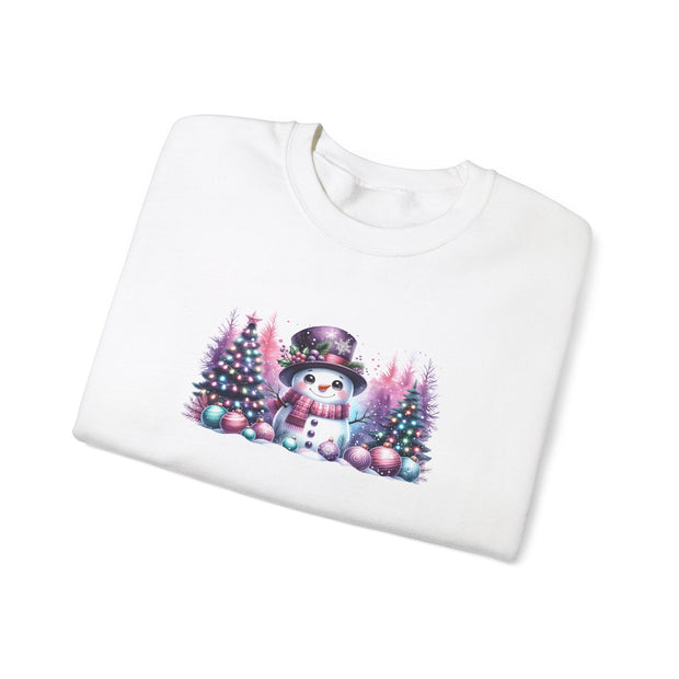 Pastel Snowman Unisex Heavy Blend™ Crewneck Sweatshirt