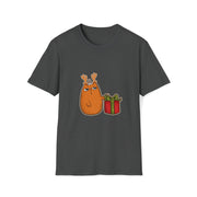 Christmas cat Unisex Softstyle T-Shirt