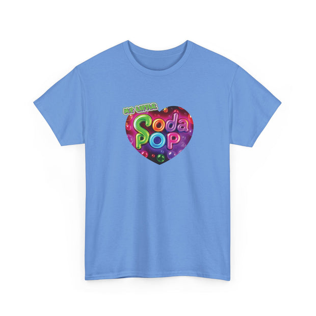 Soda Pop Heart Tee - Vintage Unisex Cotton T-Shirt, Casual Wear, Retro Graphic Tee, Gift for Soda Lovers, Summer Fashion