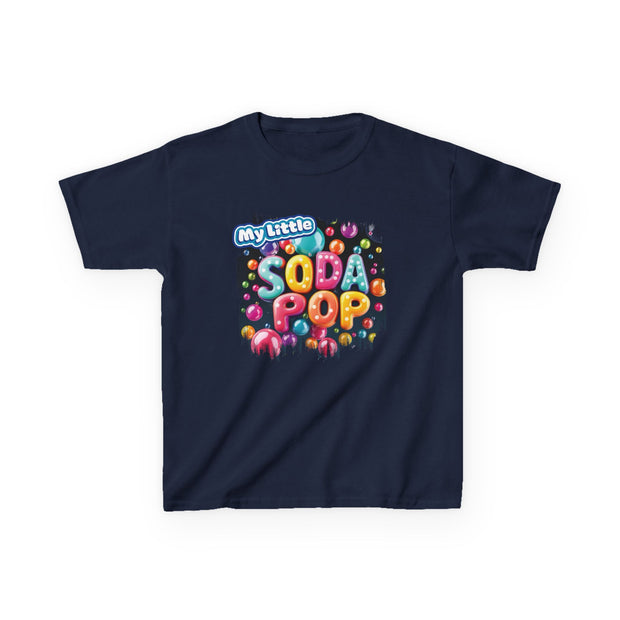 Kids Soda Pop Tee, Fun T-Shirt, Cute Apparel for Kids, Gift for Birthdays, Playdate Outfit, Colorful Kidswear