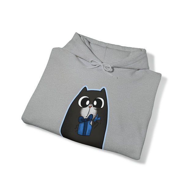Christmas cat Unisex Heavy Blend™ Hooded Sweatshirt